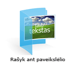 Rašyk ant paveikslėlio